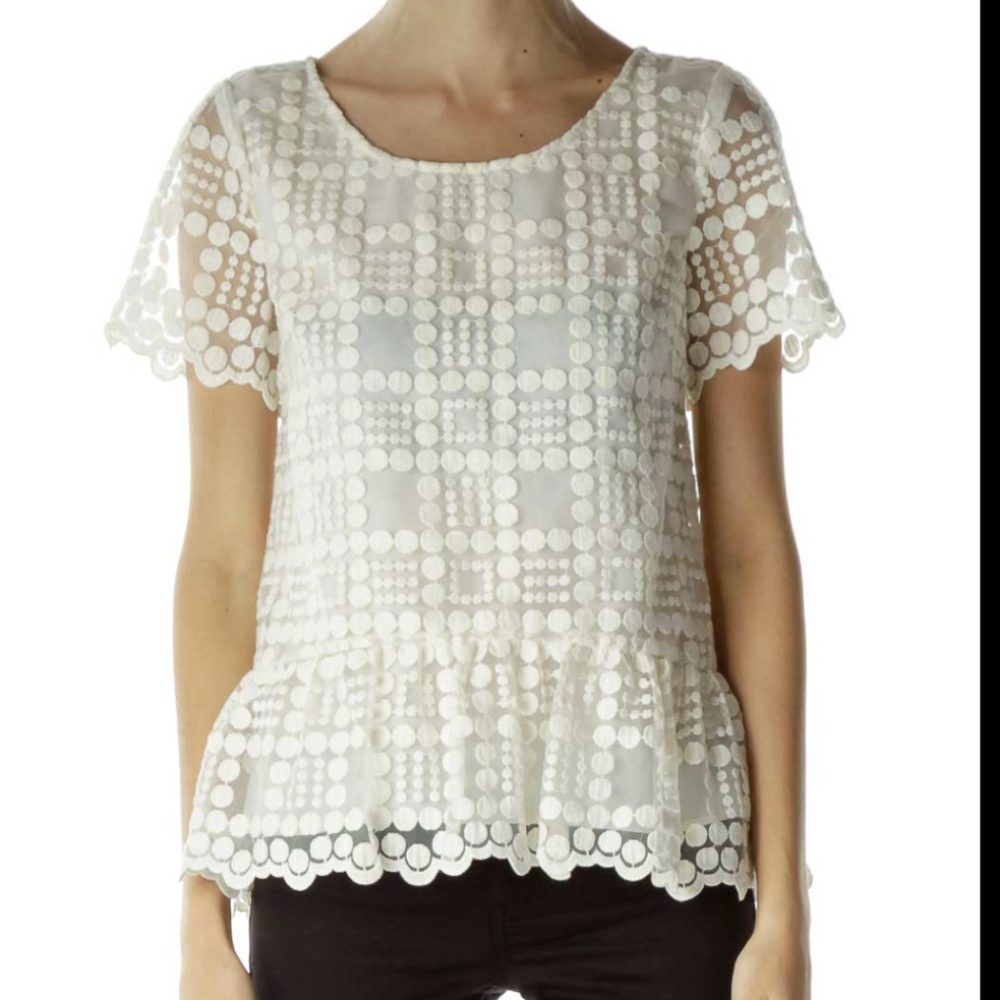 Leifsdottir Anthropologie Embroidered Top - Picture 10 of 11